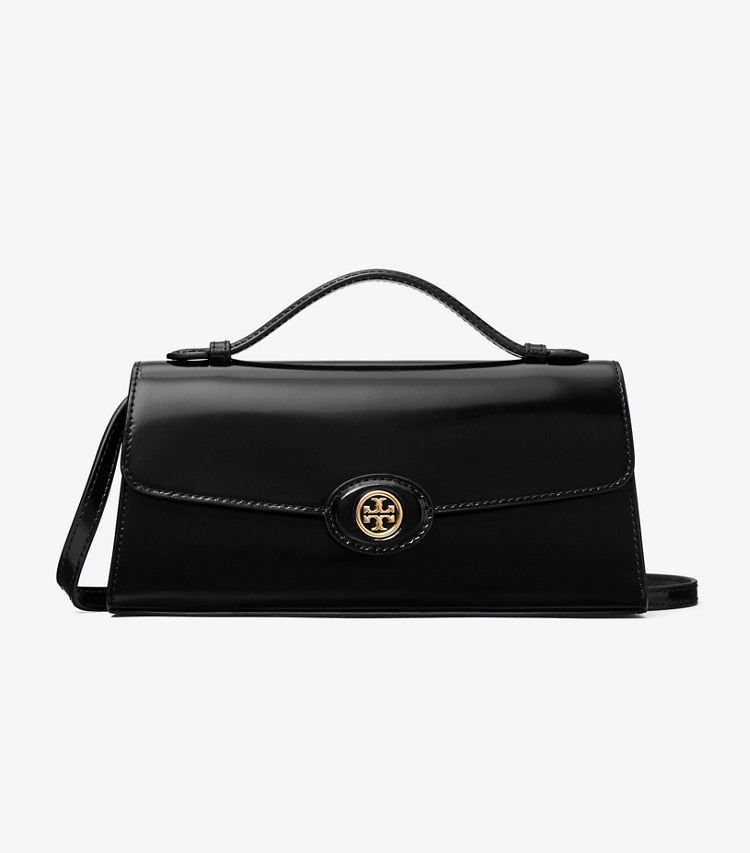TORY BURCH Mini Robinson Spazzolato Crossbody - Black image 1