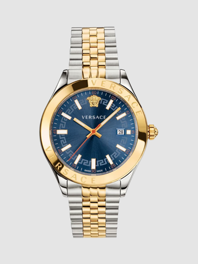 VERSACE Hellenyium Quartz Blue Dial Men's Watch image 0