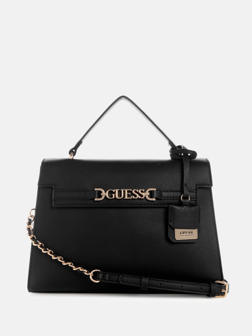 Guess Rhiannon Top Handle Bag - Black image 0