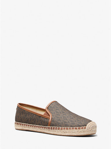 MICHAEL KORS  Hastings Signature Logo Slip-On Espadrille - Brown (@Delhi Studio) image 2