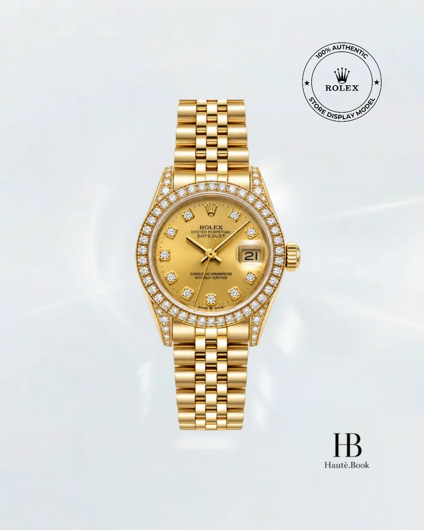 [Store Display] ROLEX Datejust Champagne/Diamond Jubilee Full Gold 26 mm