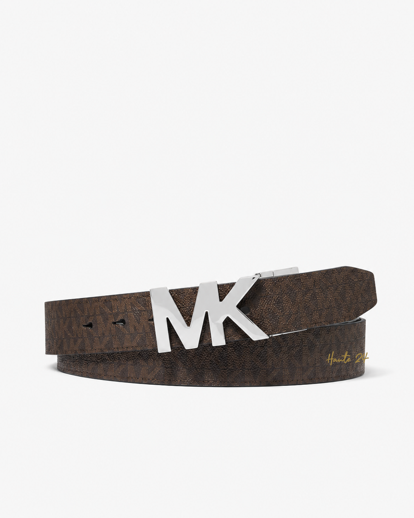 MICHAEL KORS 4-In-1 Logo Belt Box Set - Brown/Black