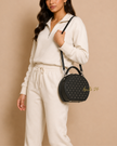 SAINT LAURENT PARIS Mikabox Studded 2WAY Handbag