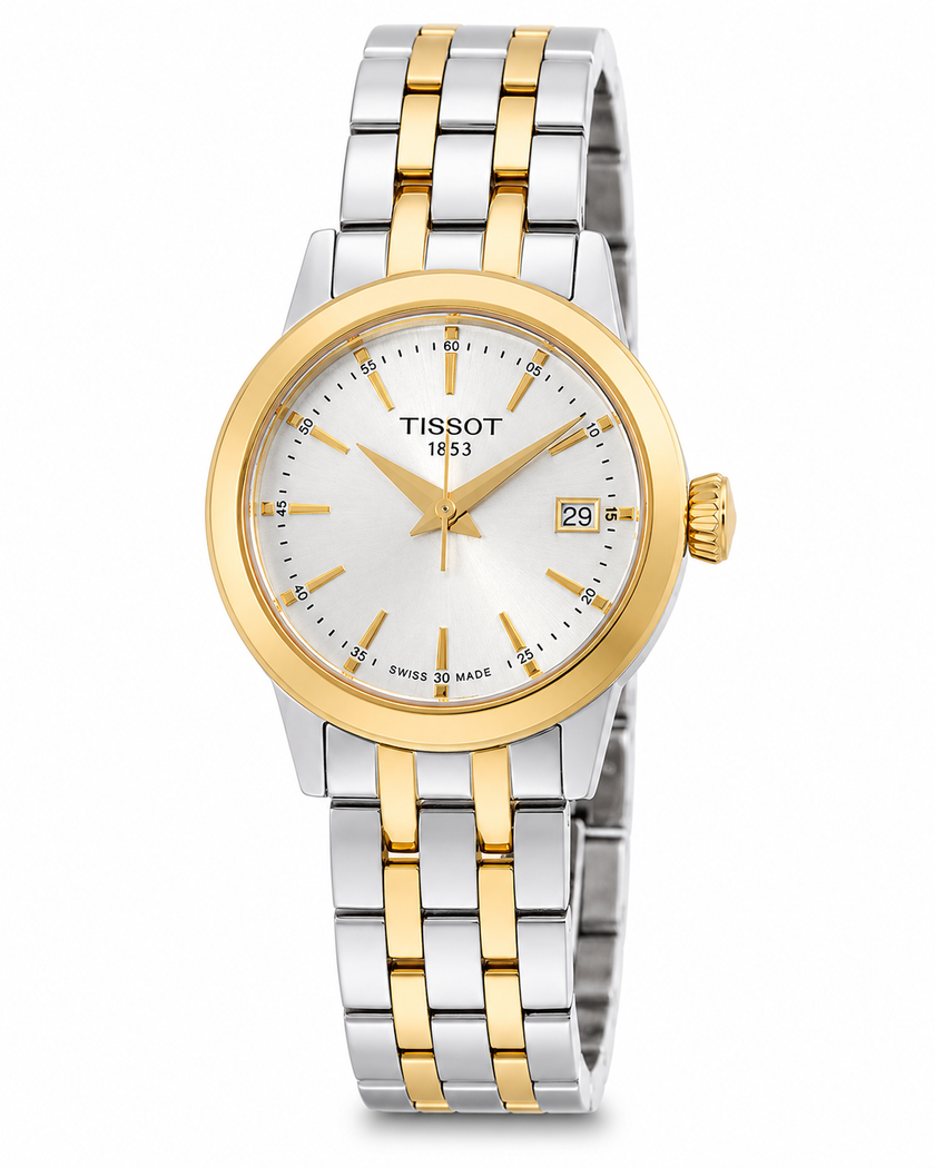 TISSOT Classic Dream Quartz Silver Dial Two-Tone Ladies Watch