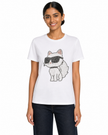 KARL LAGERFELD Choupette Sequin Logo Tee