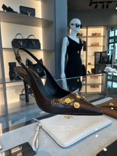 VERSACE Medusa Slingbacks - Red image 0