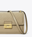 TORY BURCH T Monogram Leather Shoulder Bag - Fresh clay image 2