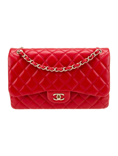 CHANEL Classic Jumbo Double Flap Bag - Red image 2