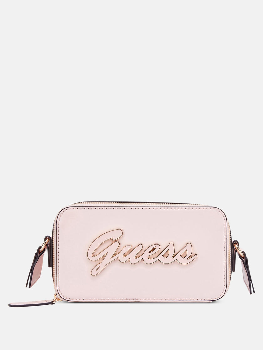 Guess Carrara Double-Zip Mini Crossbody - Pink image 0