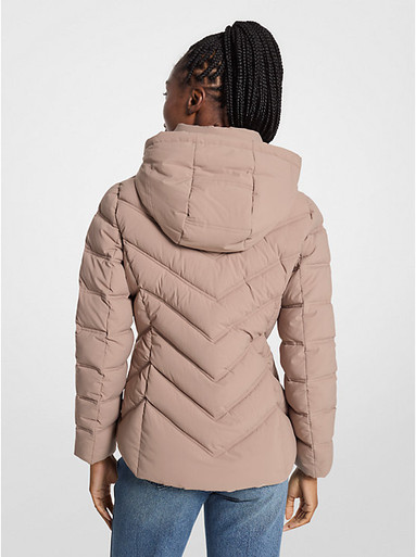 MICHAEL KORS  Packable Quilted Puffer Jacket - Taupe image 0