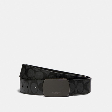 COACH Plaque Buckle Cut To Size Reversible Belt image 1