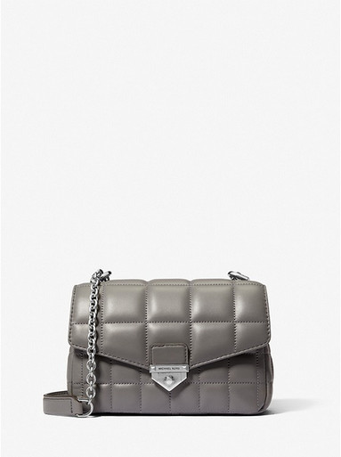 MICHAEL KORS  SoHo Small Quilted Leather Shoulder Bag-Grey image 2