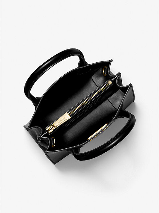 MICHAEL KORS  Mercer Medium Pebbled Leather Crossbody Bag - Black image 2
