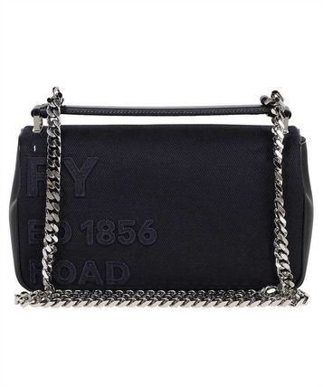 BURBERRY Navy Small Lola Horseferry Logo Canvas Bag image 0