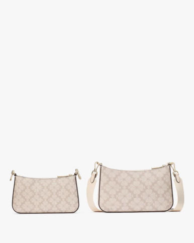 KATE SPADE  Signature Spade Flower Small Crossbody - Dark Beige Multi image 1