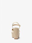 MICHAEL KORS Hannah Metallic Nylon Blend Wedge Sandal - Pale Gold image 2