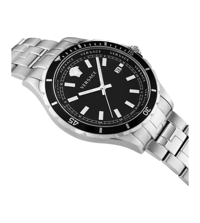 VERSACE By Versace  Hellenyium Quartz Black Dial Men's Watch (Arriving In Delhi) image 1