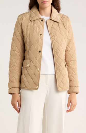 MICHAEL KORS  Diamond Quilted Jacket - Khaki image 0
