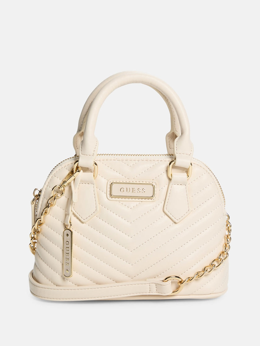 Guess Elise Dome Satchel - Off-White image 0