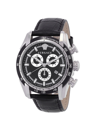 VERSACE  V-Ray Chronograph Quartz Black Dial Men's Watch image 1