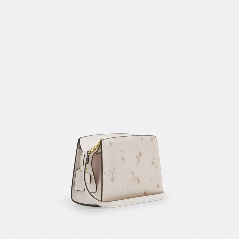 COACH Gia Crossbody Bag With Star Print - Gold/Chalk Multi image 2