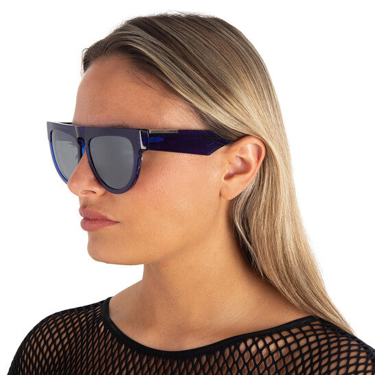 Burberry Grey Mirror Silver Irregular Ladies Sunglasses (Arriving In Delhi) image 1
