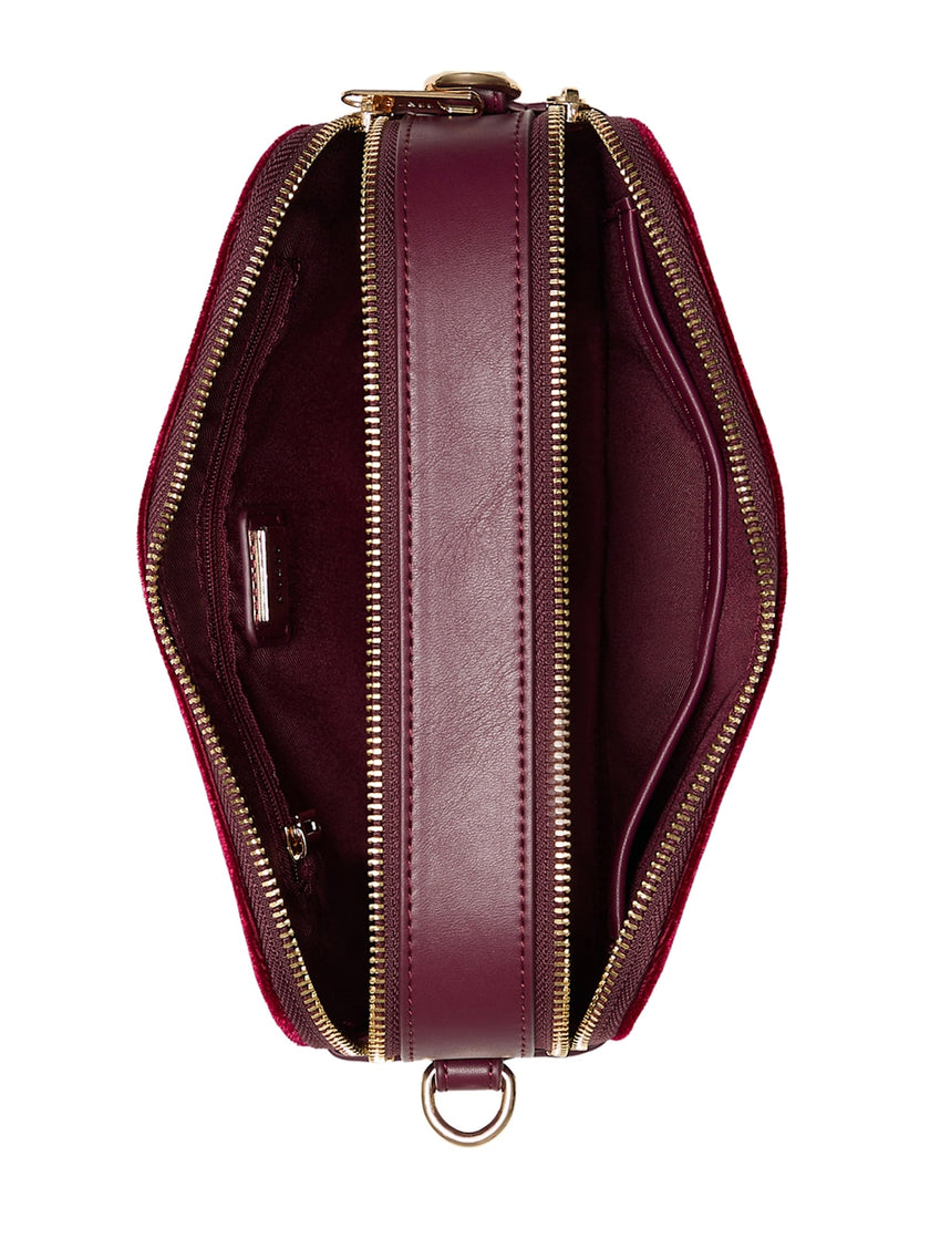Guess Holly Velvet Crossbody - Red image 3