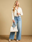 Guess Kaline Satchel - Off-White image 1