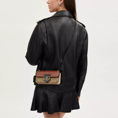 COACH Morgan Crossbody In Colorblock Signature Canvas image 2