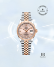 [Store Display] Rolex Datejust&nbsp; Everose Rolesor Sundust Diamond Dial 41 mm