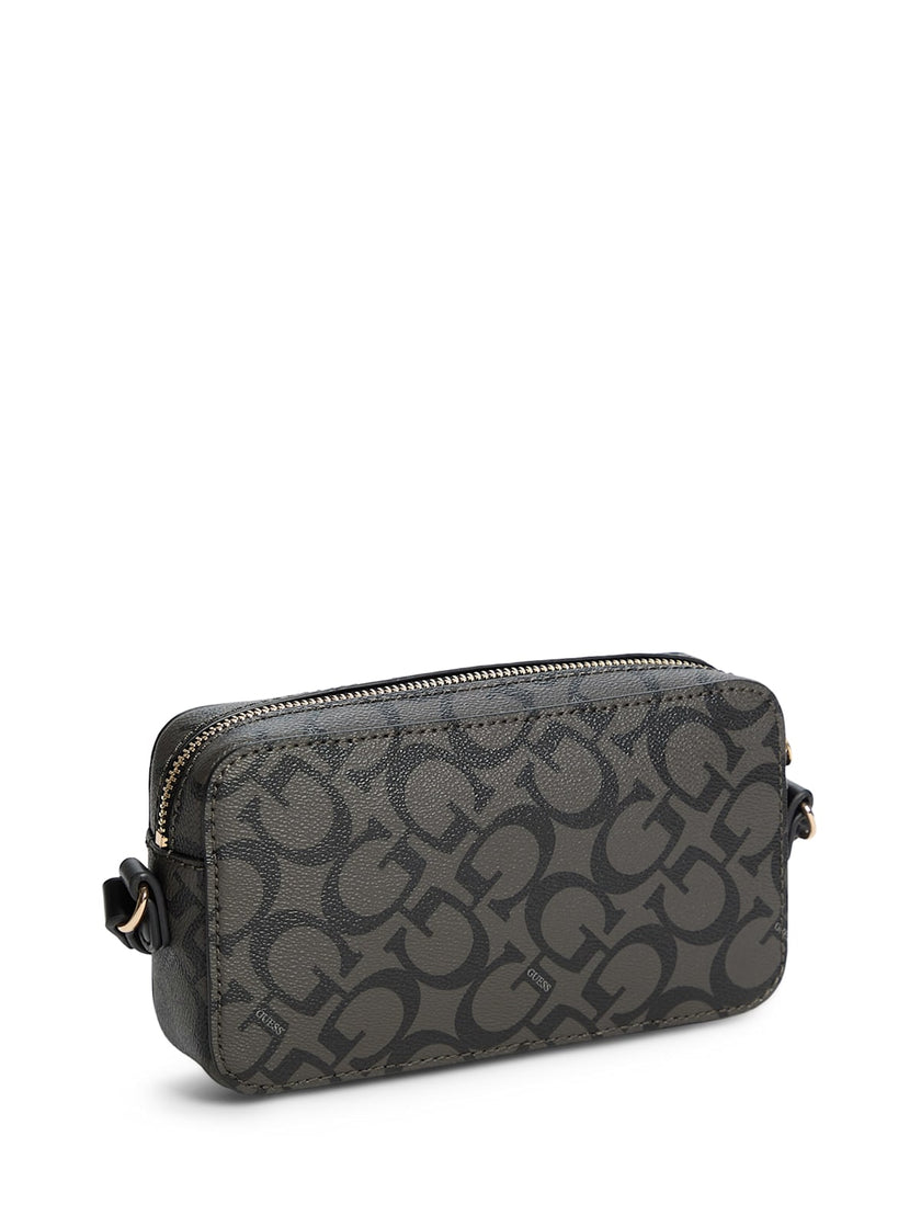 Guess Kyrie Mini Faux-Leather Camera Crossbody - Black image 2