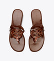 TORY BURCH Miller Patent Wedge Sandal - Russet Brown image 2