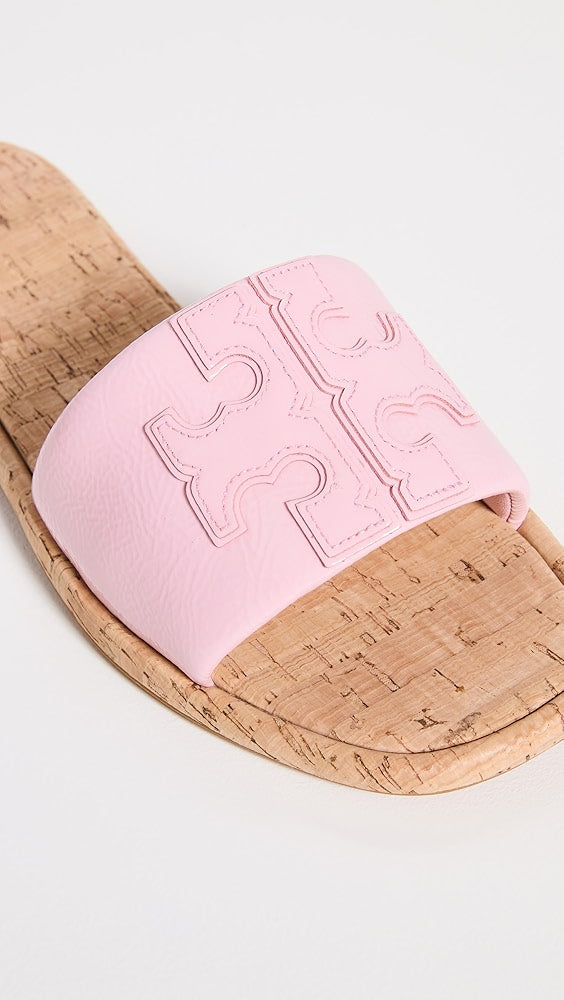 TORY BURCH Double T Sport Slides - Petunia/Natural (@Delhi Studio) image 3