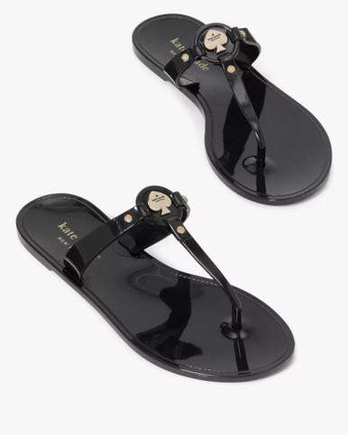 KATE SPADE Kendall Jelly T-strap Sandal Black image 3