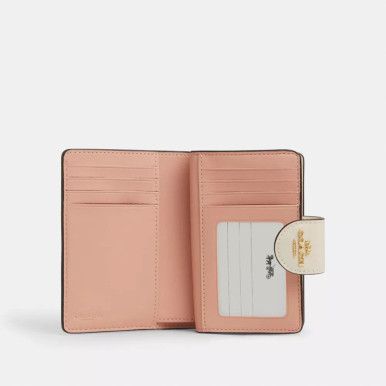 COACH Medium Corner Zip Wallet In Signature Canvas With Floral Print image 0