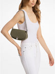 MICHAEL KORS Mila Small Leather Convertible Crossbody Bag - OLIVE image 1