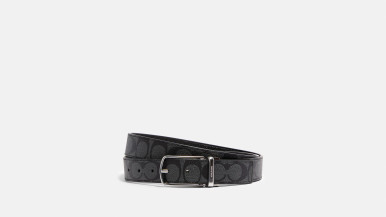 COACH Skinny Buckle Cut To Size Reversible Dress Belt, 32 Mm image 1