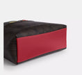 COACH Station Tote Bag In Maxi Signature Canvas Walnut/True Red (Arriving In Delhi) image 2