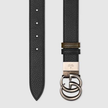 GUCCI Gg Marmont Reversible Thin Belt Black image 0