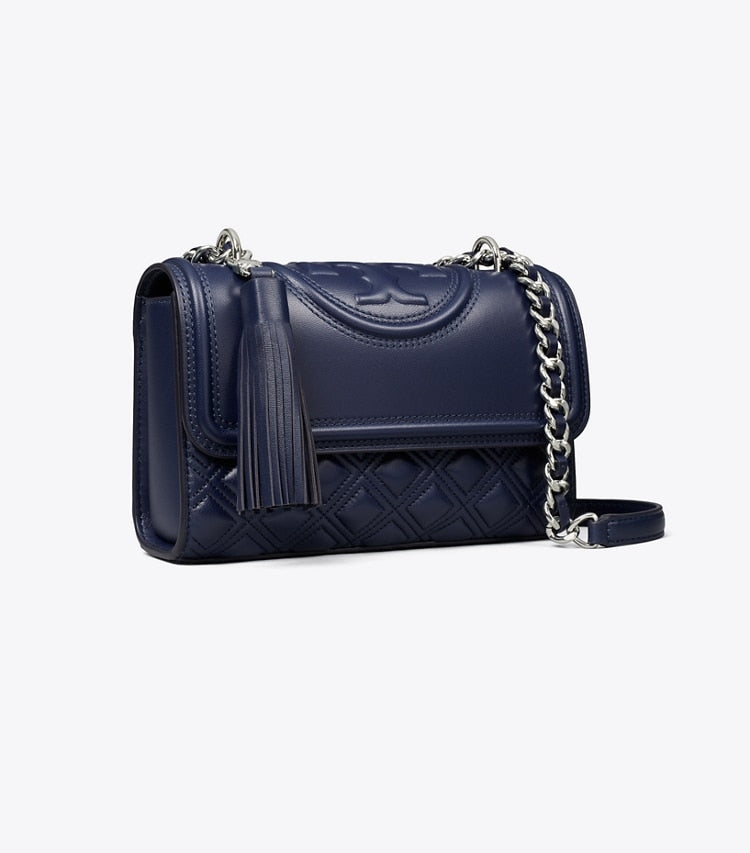 TORY BURCH Small Fleming  Convertible Shoulder Bag- Royal Navy image 1