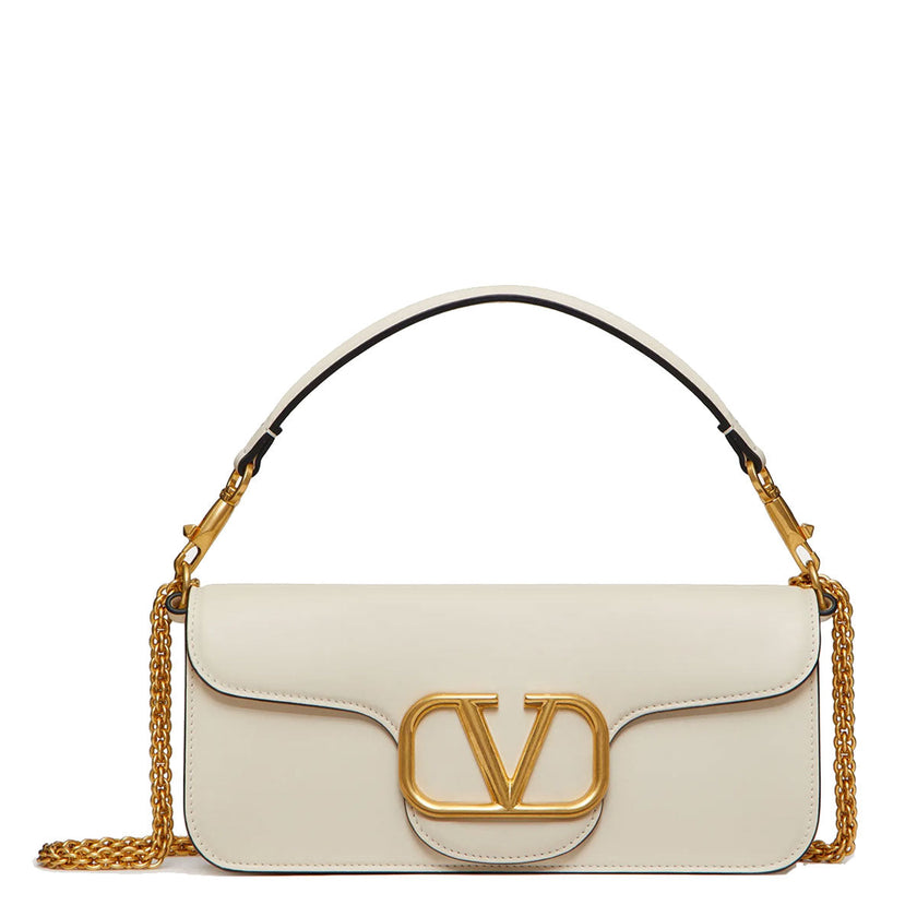 [AT DELHI] VALENTINO Loco Calfskin Shoulder Bag - Ivory image 3