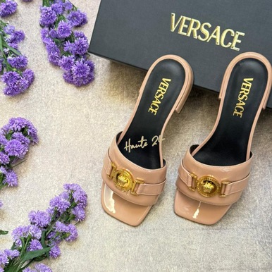 VERSACE  Medusa Women's Fuxia Oro Sandals (@Delhi Studio) image 0