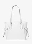 MICHAEL KORS  Voyager Large Saffiano Leather Tote Bag - Optic White image 1