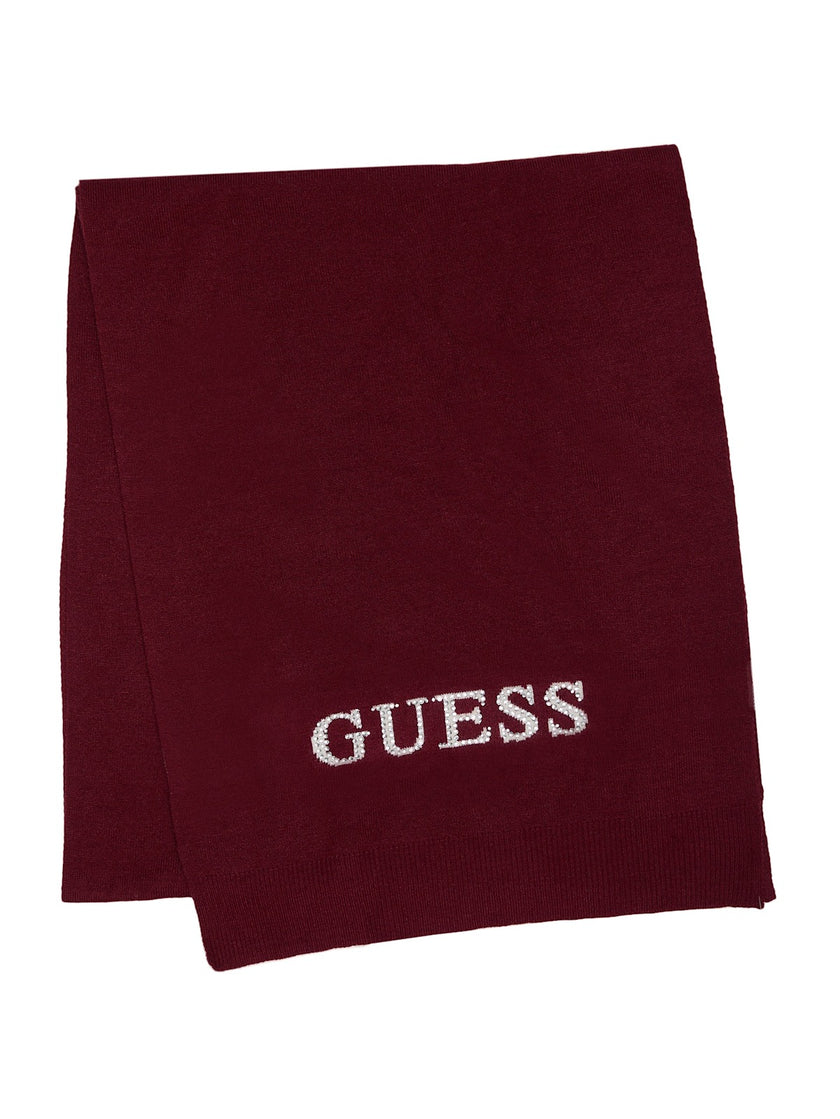 Guess Logo Hat And Scarf Gift Set - Red image 3