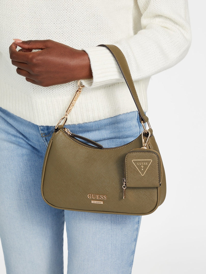 Guess Oona Shoulder Bag - Green image 4