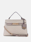 Guess Rhiannon Logo Top Handle Bag - Neutral image 0