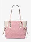 MICHAEL KORS  Voyager Large Color-Block Signature Logo Tote Bag - Pwd Blsh Mlt image 0