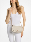 MICHAEL KORS  Mila Medium Signature Logo Messenger Bag - Multi Light Cream image 1