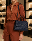 CHANEL Chanel Large Deauville Black Gitter Lurex (Copy)