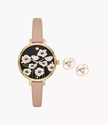 KATE SPADE  new york metro three-hand flower watch and earring set image 4